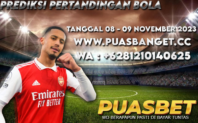 PREDIKSI BOLA PUASBET 95% AKURAT 08 – 09 NOV 2023