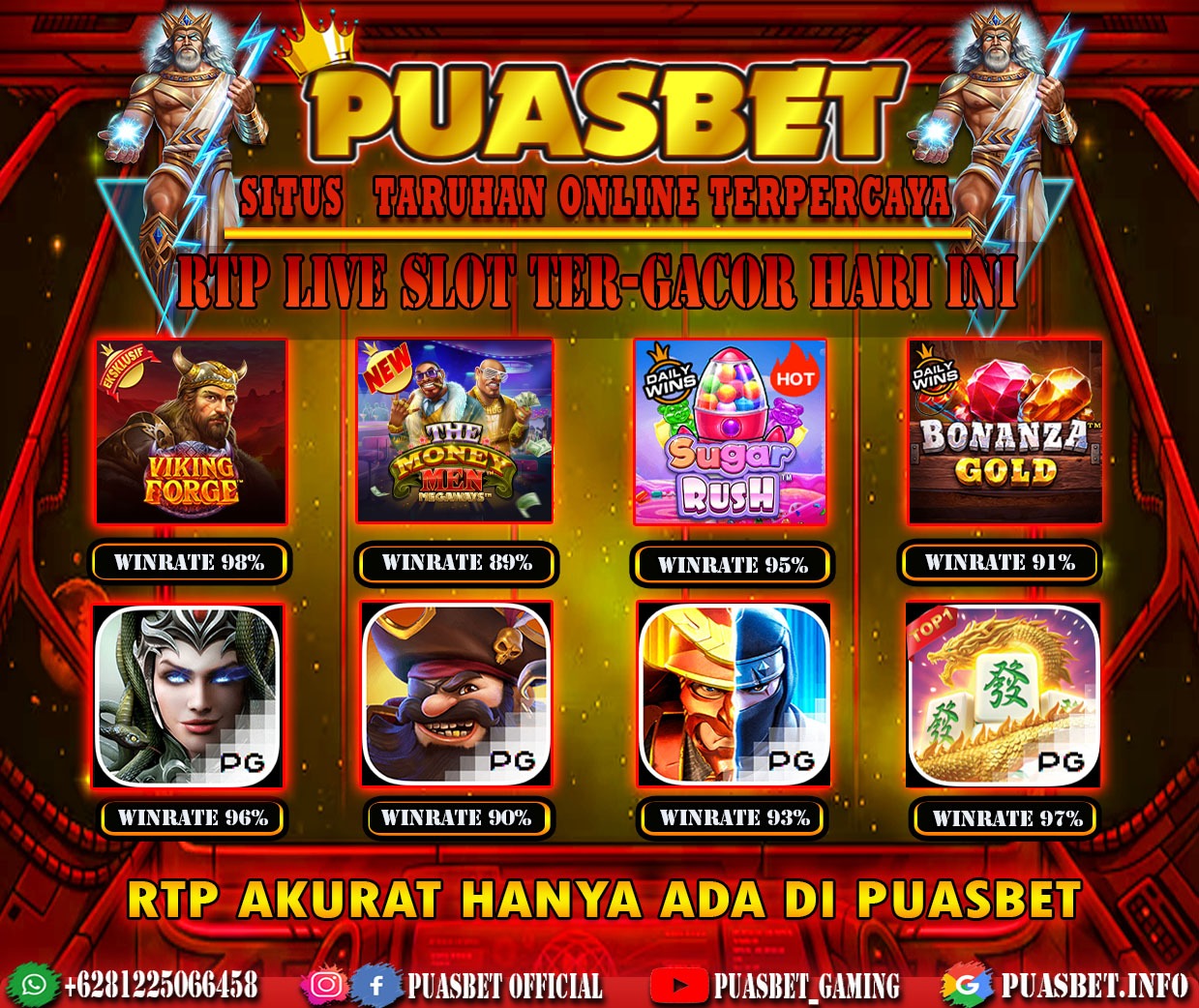 INFO SLOT GACOR PUASBET 07 NOV 2023