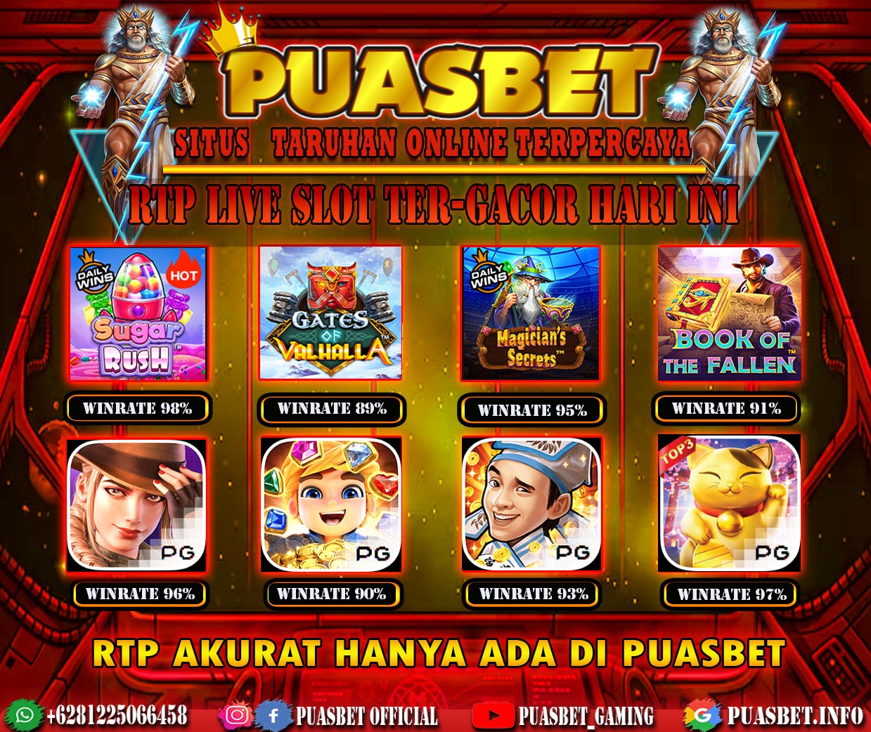 INFO SLOT GACOR PUASBET 15 NOV 2023