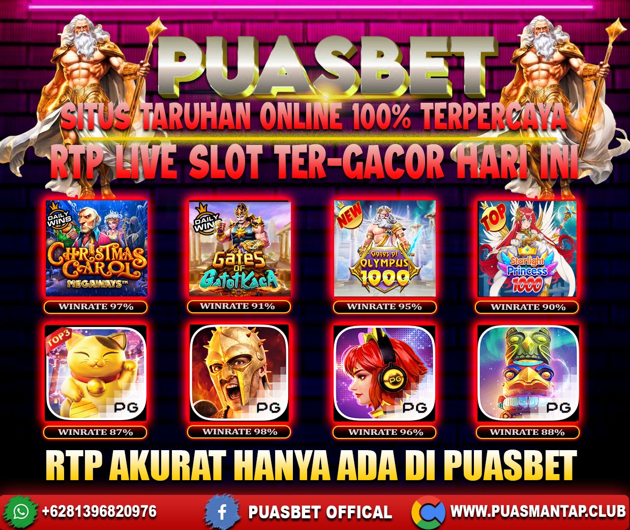 INFO SLOT GACOR PUASBET 24 DES 2023