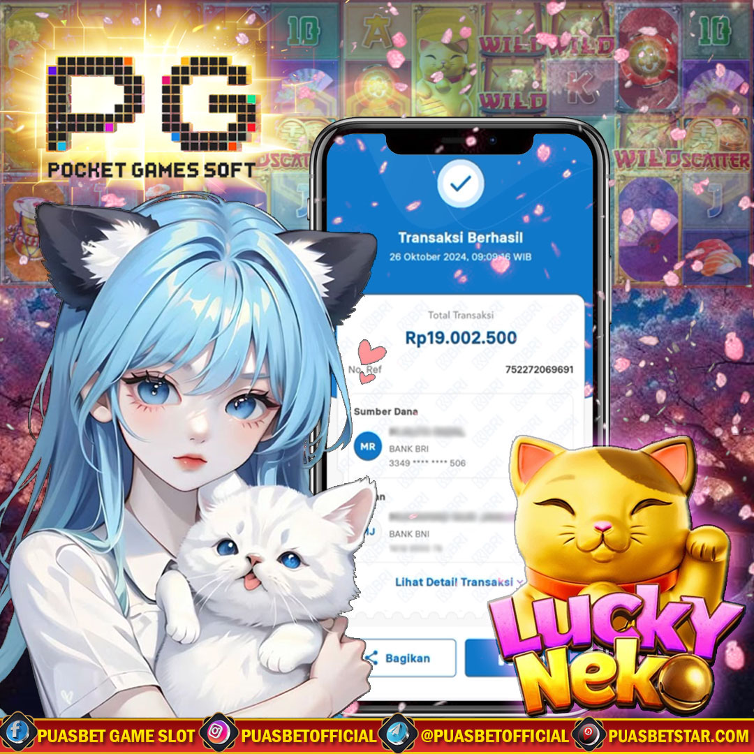 BUKTI WD PUASBET 26 OCTOBER 2024 ( Lucky Neko Pgsoft ) Rp 19.000.000 – LUNAS)