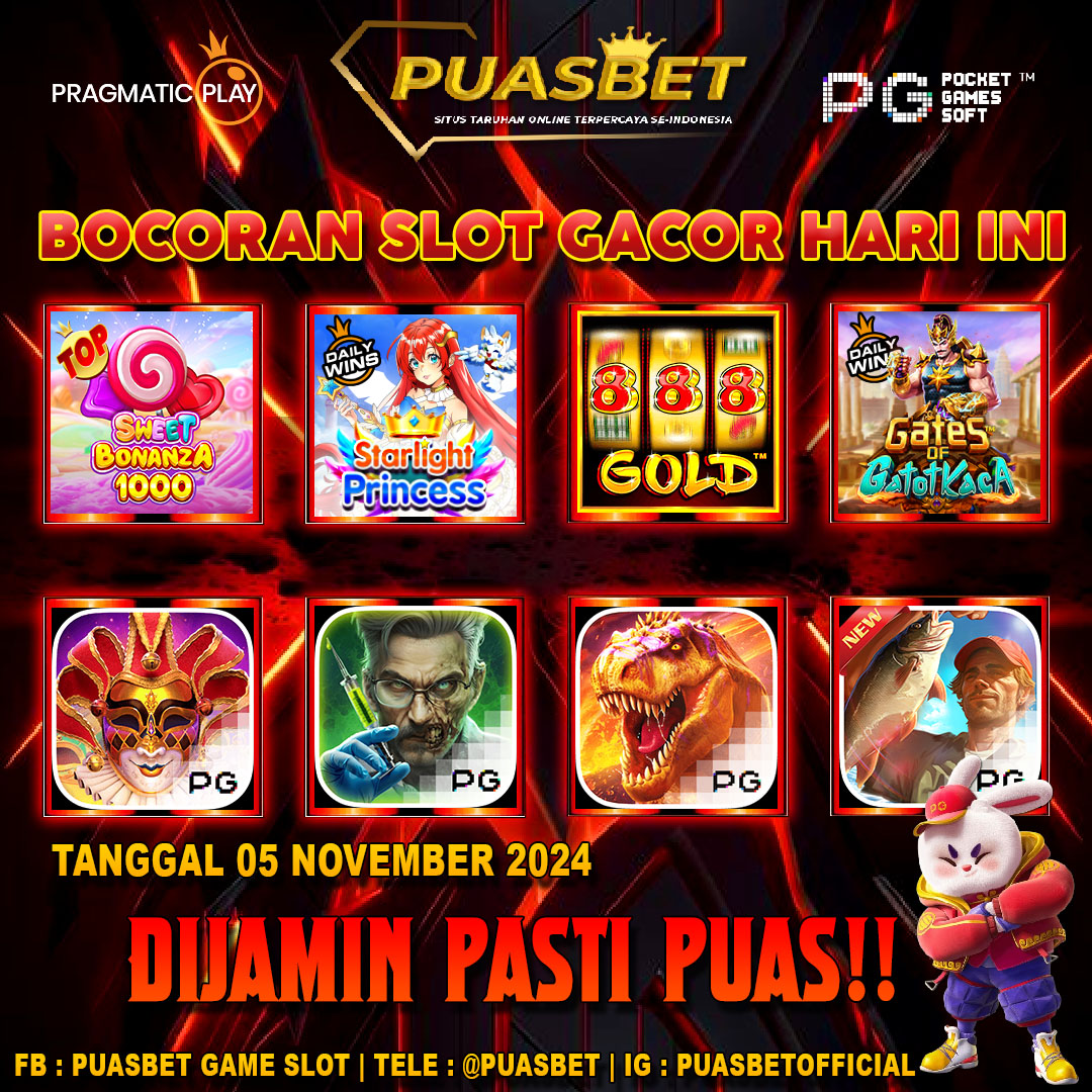 INFO SLOT GACOR PUASBET 05 SEPTEMBER 2024