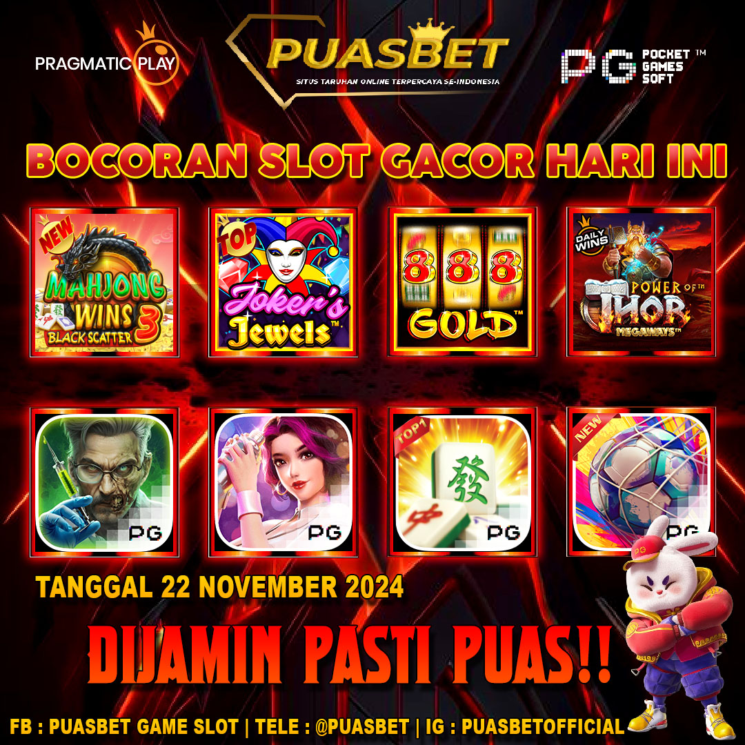 INFO SLOT GACOR PUASBET 22 SEPTEMBER 2024