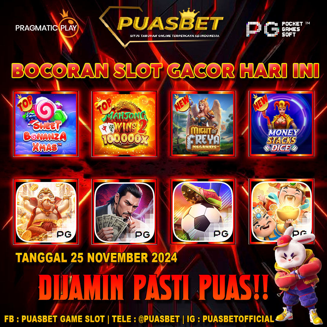 INFO SLOT GACOR PUASBET 25 SEPTEMBER 2024