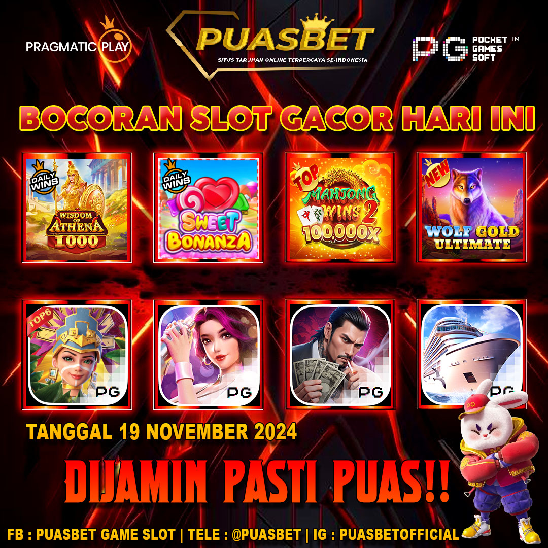 INFO SLOT GACOR PUASBET 19 SEPTEMBER 2024