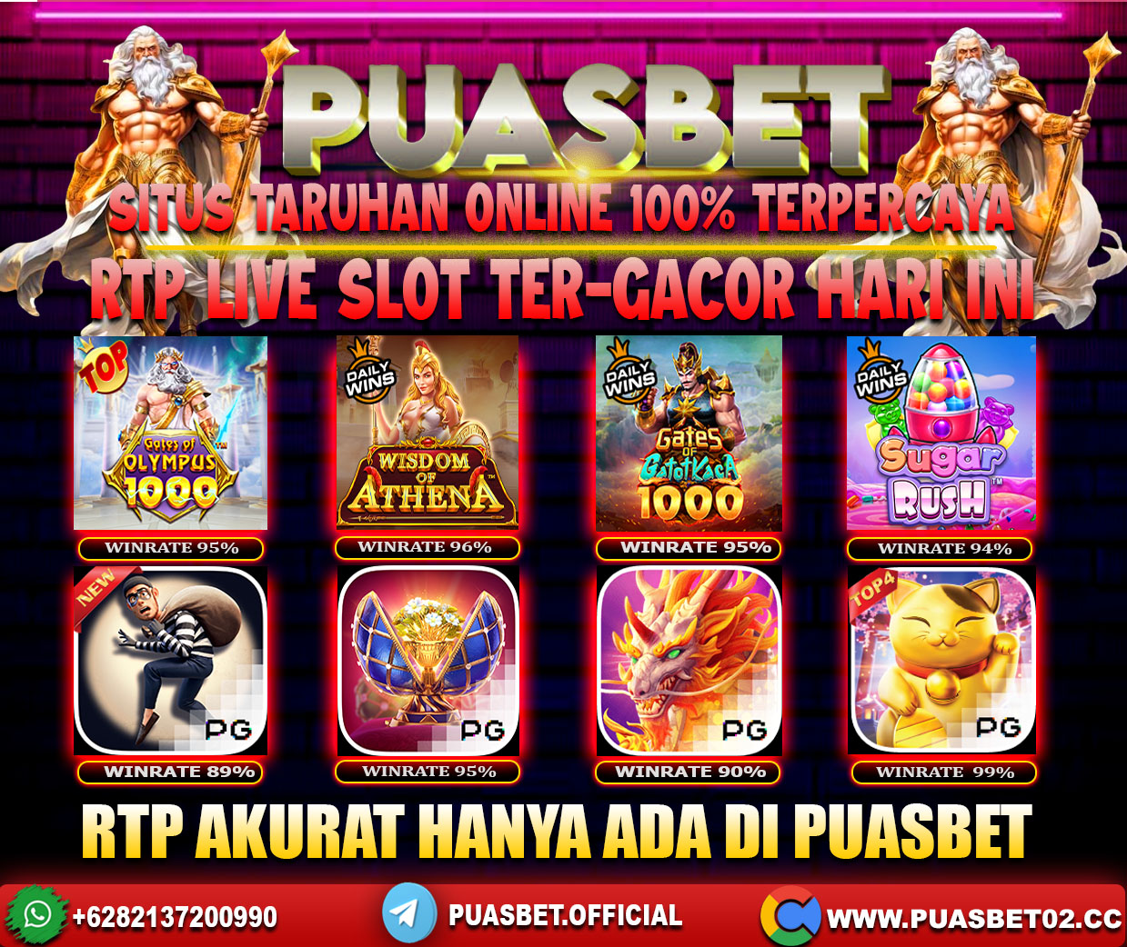 INFO SLOT GACOR PUASBET 25 MAY 2024