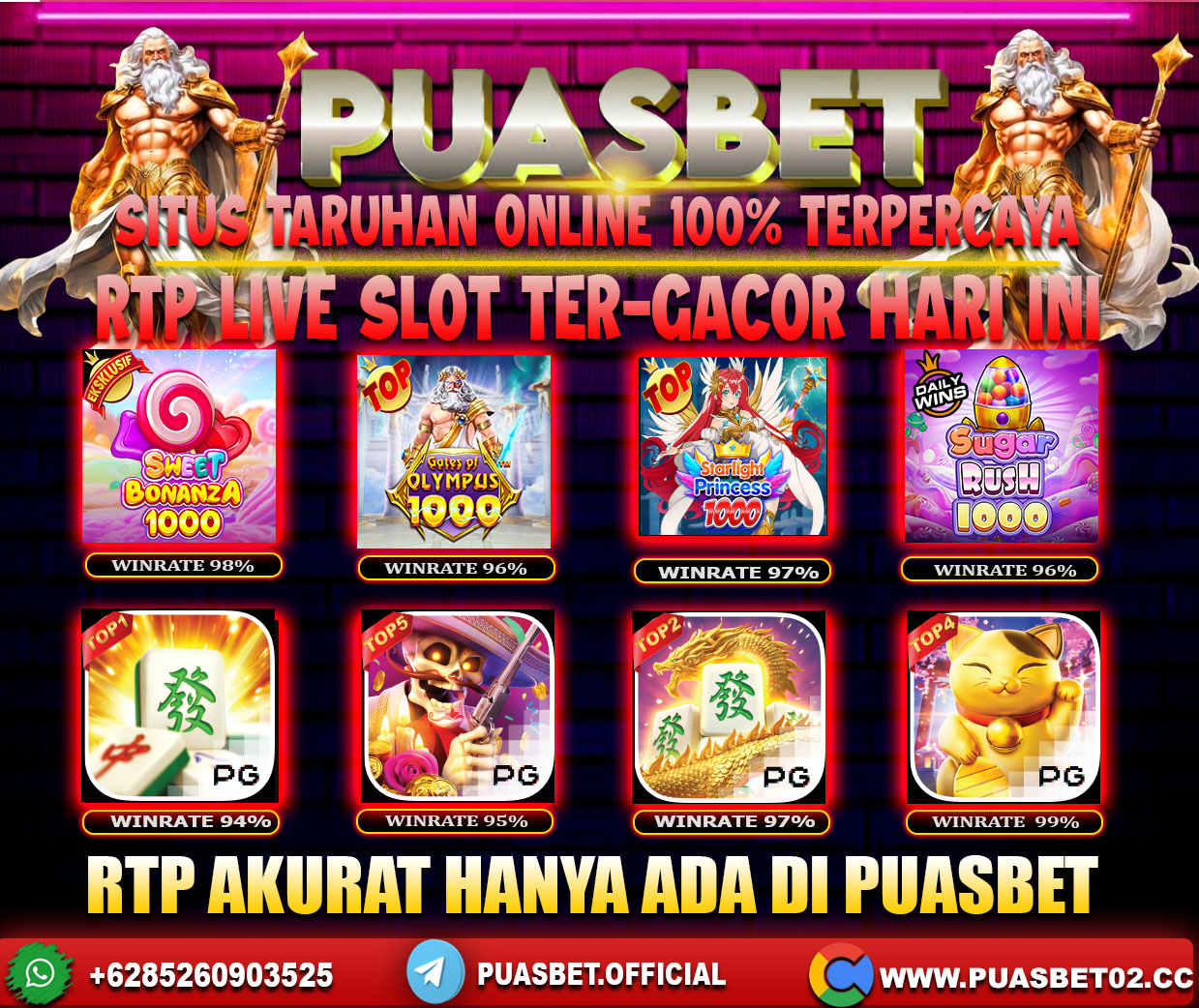 INFO SLOT GACOR PUASBET 28 MAY 2024