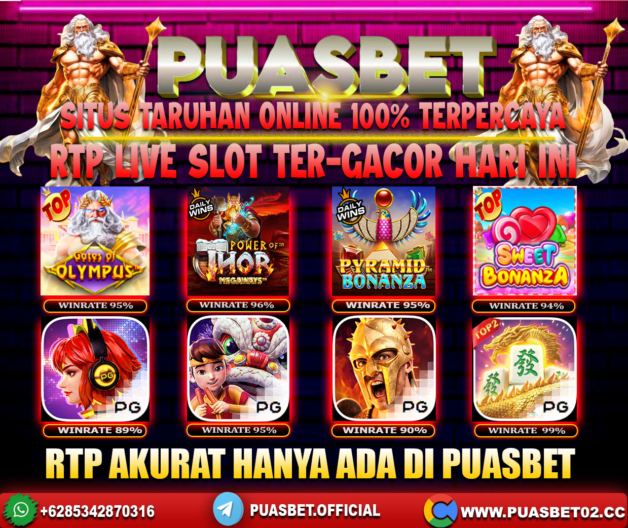 INFO SLOT GACOR PUASBET 20 MAY 2024